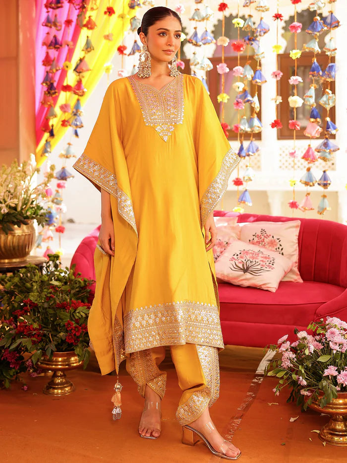 Yellow Kaftan Set