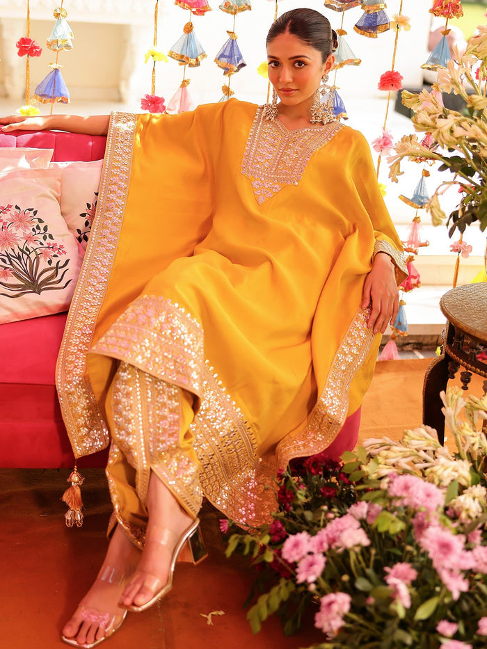 Yellow Kaftan Set