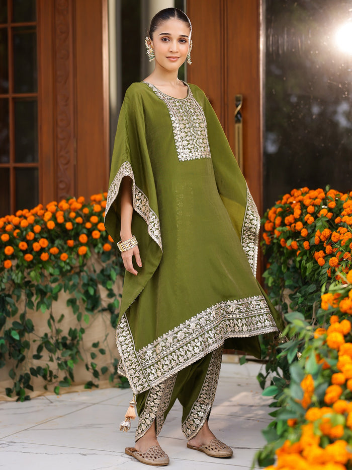 Green Kaftan Set