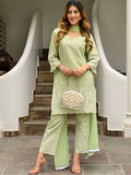 Viyanka Green Embroidered Kurta Set