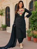 Black Aari Kurta Set