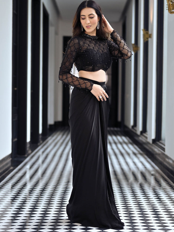 Crystal Couture Black Drape Set