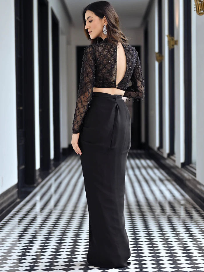 Crystal Couture Black Drape Set