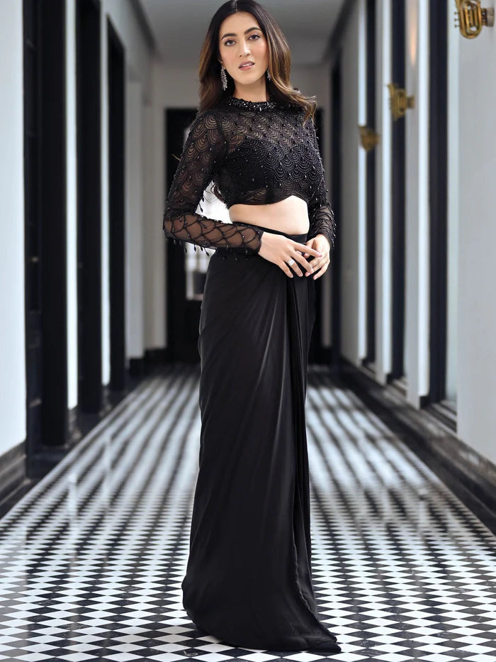 Crystal Couture Black Drape Set