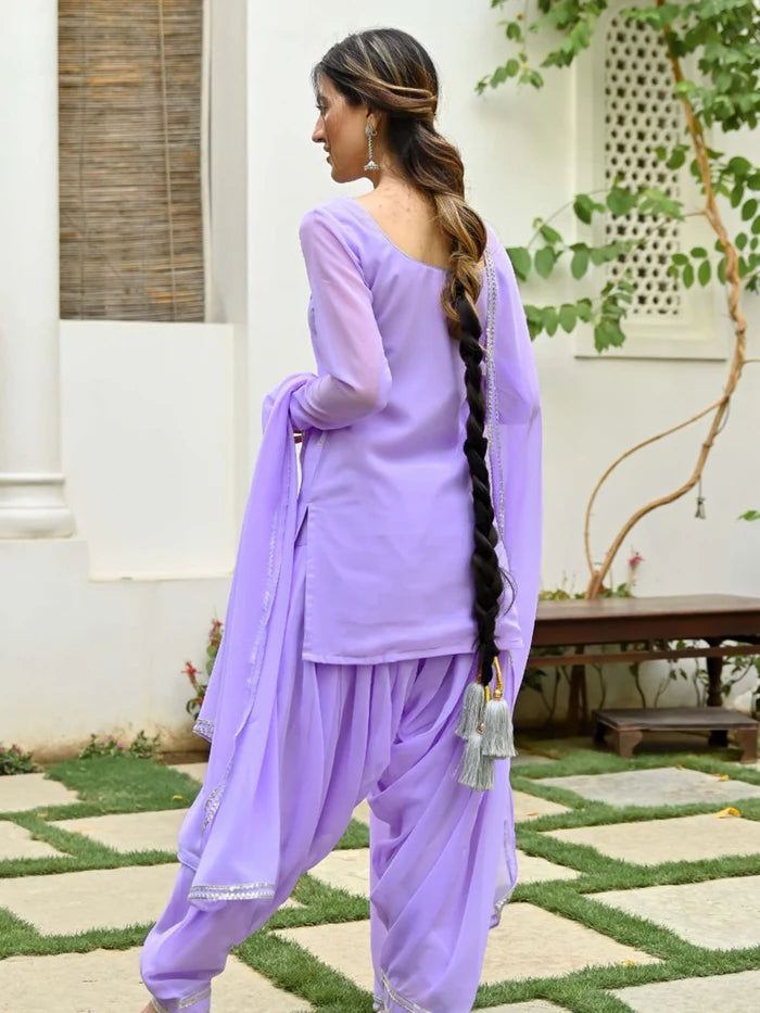 Viyanka Lavender Kurta Patiala Set