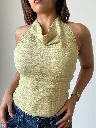 Midnight Drape Halter Backless Top