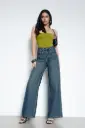 High Waist Wide-Leg Blue Jeans for Women – Midnight Muse Denim