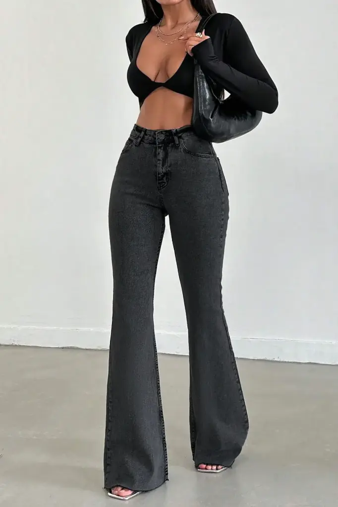 SmokeShow High-Rise Flare Jeans