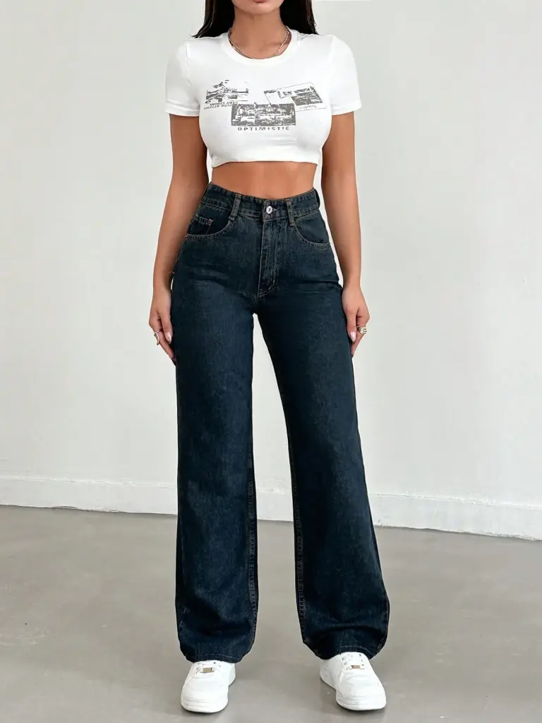 Midnight Ease Straight Jeans
