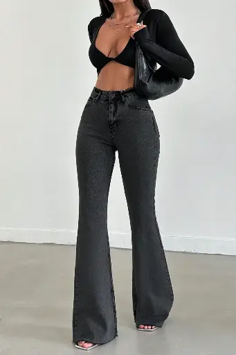SmokeShow High-Rise Flare Jeans
