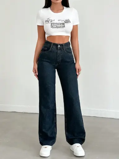 Midnight Ease Straight Jeans